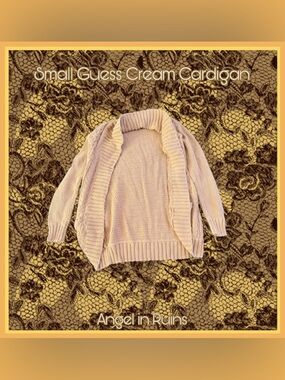 Guess Cream Knit Cardigan